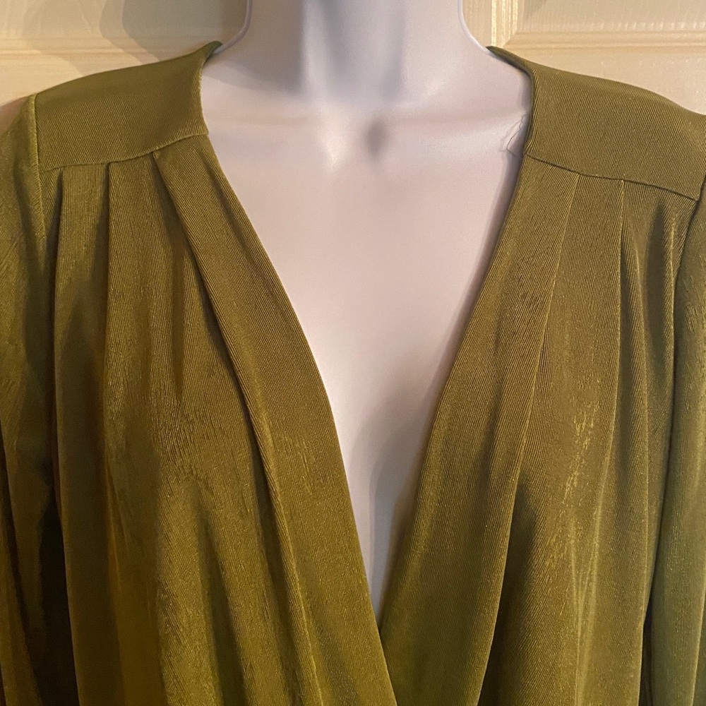 Timing Olive Ribbed Bodysuit - Picture 2 of 6